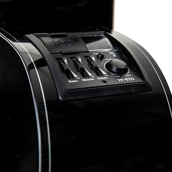 Takamine G Series GD30CE-12 Dreadnought 12-String Acoustic-Electric Guitar Black - Image 6