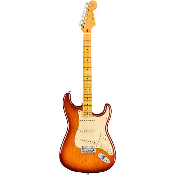 Fender American Professional II Roasted Pine Stratocaster Maple Fingerboard Electric Guitar Sienna Sunburst - Image 3