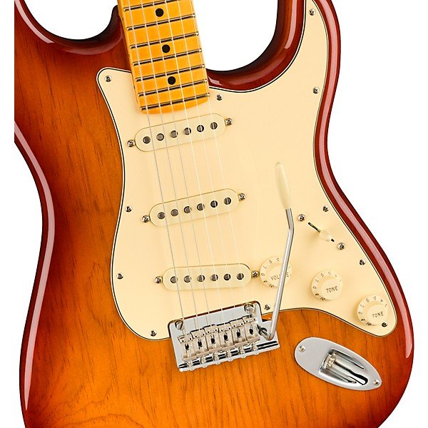 Fender American Professional II Roasted Pine Stratocaster Maple Fingerboard Electric Guitar Sienna Sunburst - Image 6