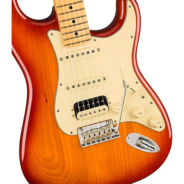 Fender American Professional II Roasted Pine Stratocaster HSS Electric Guitar Sienna Sunburst - Image 6
