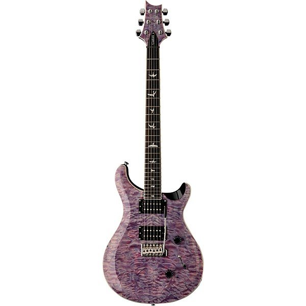 PRS SE Custom 24 Quilted Carved Top With Ebony Fingerboard Electric Guitar Violet - Image 3