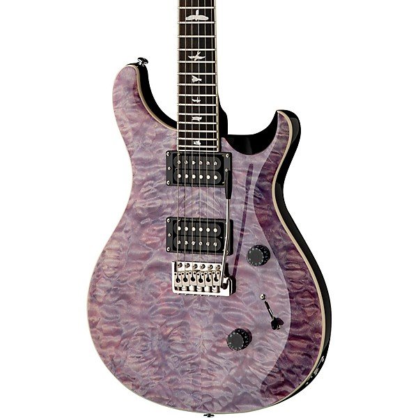 PRS SE Custom 24 Quilted Carved Top With Ebony Fingerboard Electric Guitar Violet - Image 5