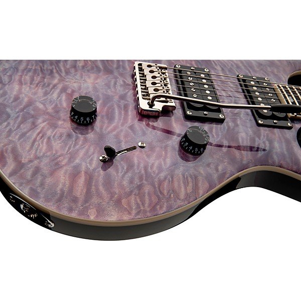 PRS SE Custom 24 Quilted Carved Top With Ebony Fingerboard Electric Guitar Violet - Image 9