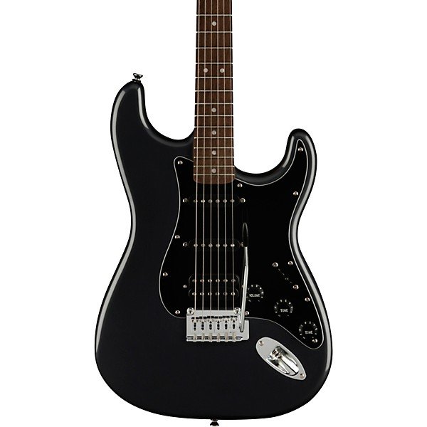 Squier Affinity Series Stratocaster HSS Electric Guitar Pack With Fender Frontman 15G Amp Charcoal Frost Metallic - Image 2