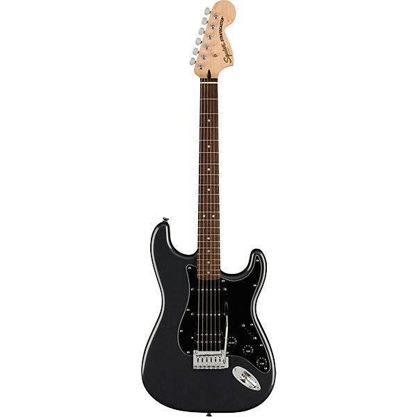 Squier Affinity Series Stratocaster HSS Electric Guitar Pack With Fender Frontman 15G Amp Charcoal Frost Metallic - Image 4