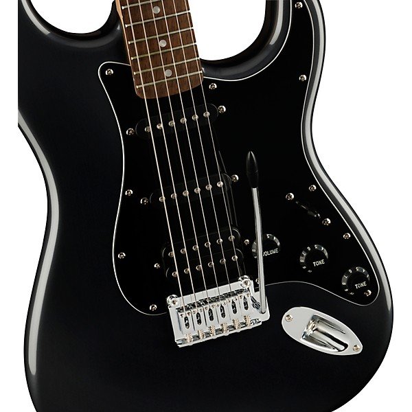 Squier Affinity Series Stratocaster HSS Electric Guitar Pack With Fender Frontman 15G Amp Charcoal Frost Metallic - Image 7