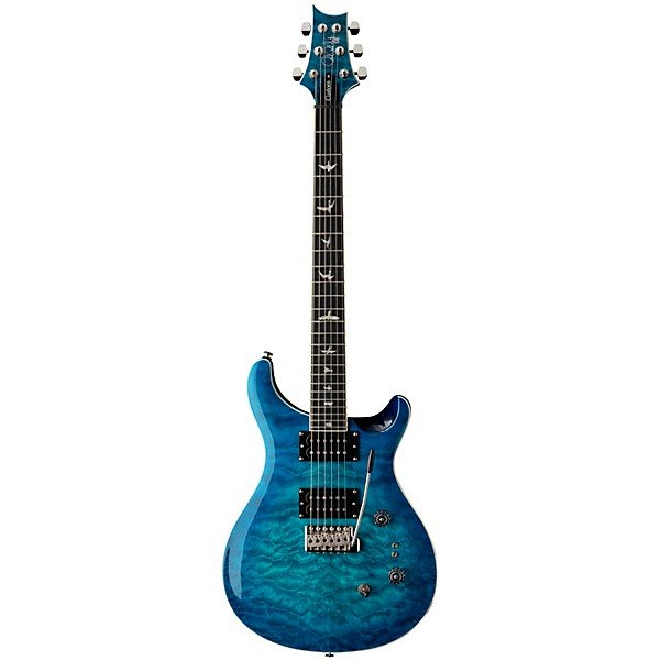 PRS SE Custom 24-08 Quilt Package Electric Guitar Lake Blue - Image 3