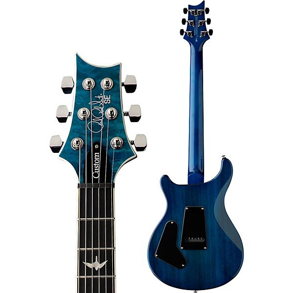 PRS SE Custom 24-08 Quilt Package Electric Guitar Lake Blue - Image 4