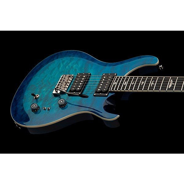 PRS SE Custom 24-08 Quilt Package Electric Guitar Lake Blue - Image 6