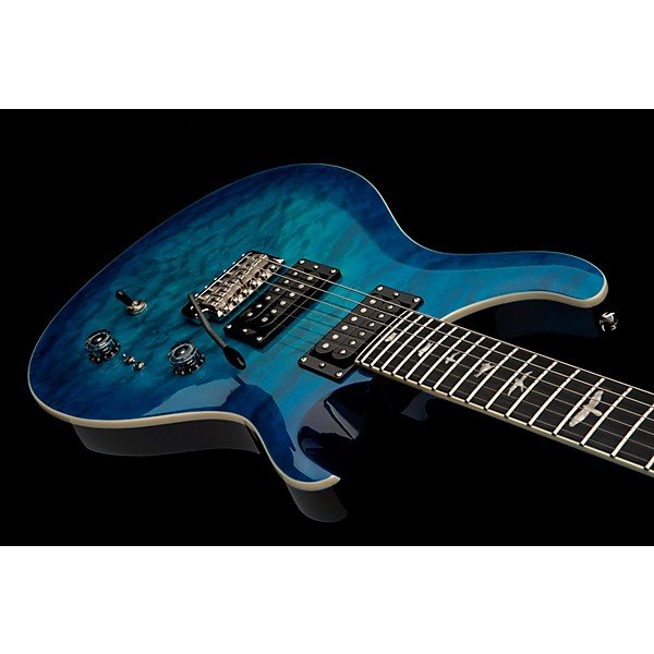 PRS SE Custom 24-08 Quilt Package Electric Guitar Lake Blue - Image 9