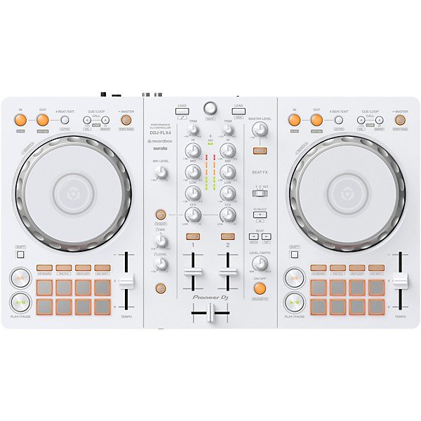 Pioneer DJ DDJ-FLX4-W 2-Channel DJ Controller for rekordbox and Serato White